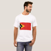 Vlag van Oost-Timor T-shirt (Voorkant volledig)