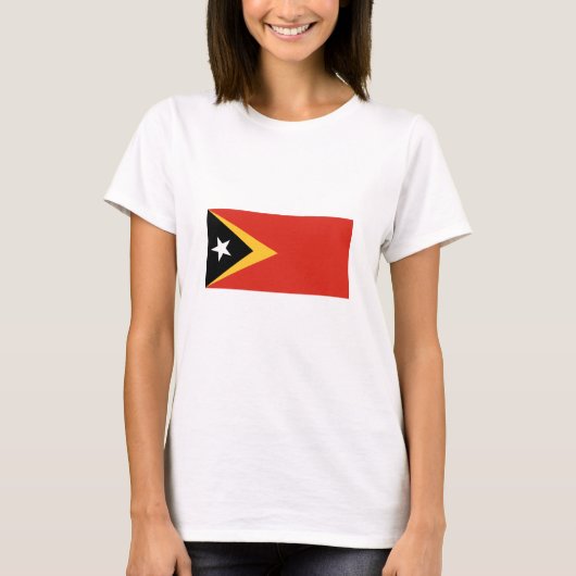 Vlag van Oost-Timor T-shirt (Voorkant)