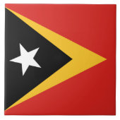 Vlag van Oost-Timor Tegeltje (Voorkant)