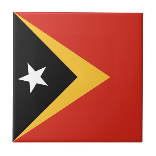 Vlag van Oost-Timor Tegeltje (Voorkant)