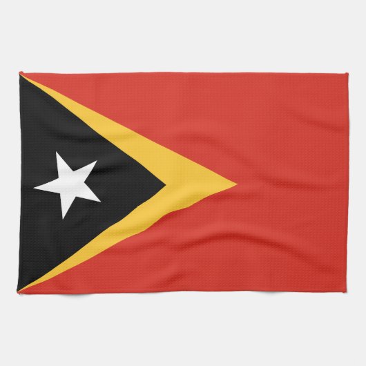 Vlag van Oost-Timor Theedoek (Horizontaal)