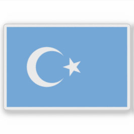 Vlag van Oost-Turkestan (Kök Bayraq) Sticker
