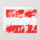 Vlag van Oostenrijk Briefkaart (Voorkant / Achterkant)