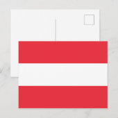 Vlag van Oostenrijk Briefkaart (Voorkant / Achterkant)
