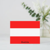 vlag van Oostenrijk Briefkaart (Staand voorkant)