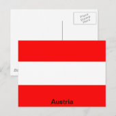 vlag van Oostenrijk Briefkaart (Voorkant / Achterkant)