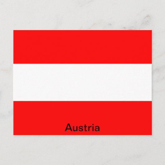 vlag van Oostenrijk Briefkaart (Voorkant)