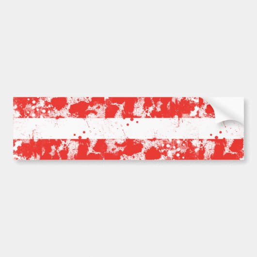 Vlag van Oostenrijk Bumpersticker (Voorkant)