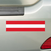 Vlag van Oostenrijk Bumpersticker (Op auto)
