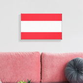 Vlag van Oostenrijk Canvas Afdruk (Insitu (Woonkamer))