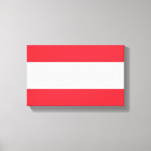 Vlag van Oostenrijk Canvas Afdruk