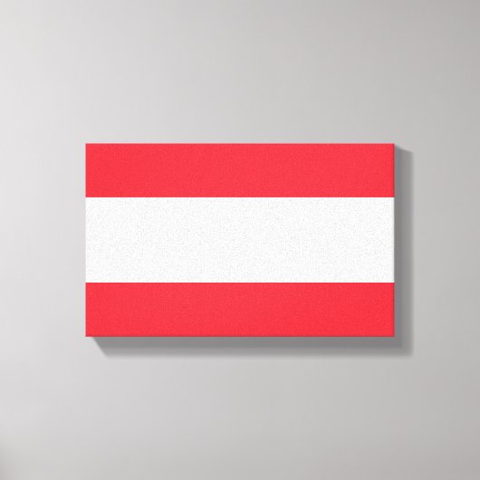 Vlag van Oostenrijk Canvas Afdruk (Voorkant)
