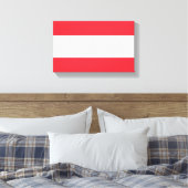 Vlag van Oostenrijk Canvas Afdruk (Insitu (Slaapkamer))