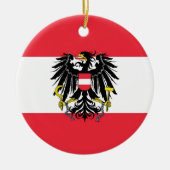 Vlag van Oostenrijk - Flagge Österreichs Keramisch Ornament (Voorkant)