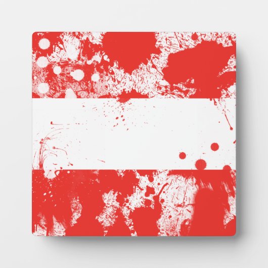 Vlag van Oostenrijk Fotoplaat (Voorkant)
