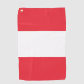 Vlag van Oostenrijk Golfhanddoek (Voorkant)