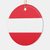 Vlag van Oostenrijk Keramisch Ornament (Links)