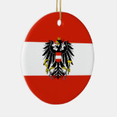 Vlag van Oostenrijk Keramisch Ornament (Rechts)