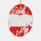 Vlag van Oostenrijk Keramisch Ornament (Rechts)