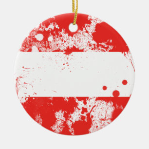 Vlag van Oostenrijk Keramisch Ornament