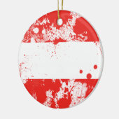Vlag van Oostenrijk Keramisch Ornament (Links)