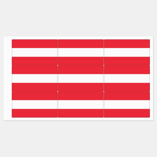 Vlag van Oostenrijk Labels (Vel)