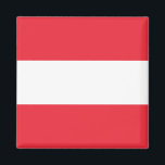 Vlag van Oostenrijk Magnet<br><div class="desc">Vlag van Oostenrijk Magnet</div>