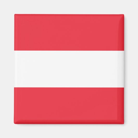 Vlag van Oostenrijk Magnet (Voorkant)
