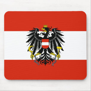 Vlag van Oostenrijk met Wapen Muismat