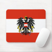 Vlag van Oostenrijk met wapenstilstand Muismat (Met muis)