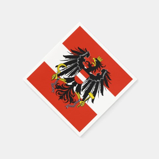 Vlag van Oostenrijk met wapenstilstand Servet (Hoek)