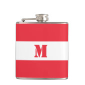 vlag van Oostenrijk/Oostenrijkse vlag Heupfles (Voorkant)