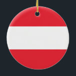 Vlag van Oostenrijk Ornament<br><div class="desc">Vlag van Oostenrijk Ornament</div>