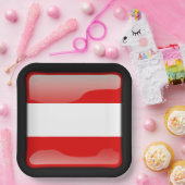 Vlag_van_Oostenrijk Papieren Bordje (Feest)
