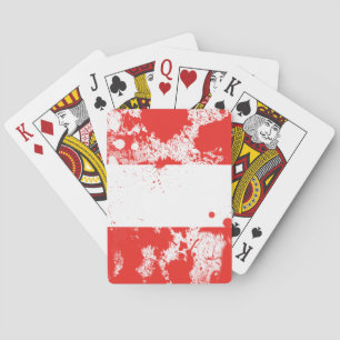 Vlag van Oostenrijk Pokerkaarten