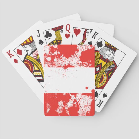 Vlag van Oostenrijk Pokerkaarten (Achterkant)