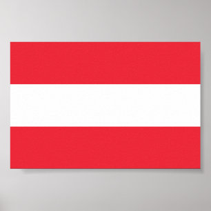 Vlag van Oostenrijk Poster