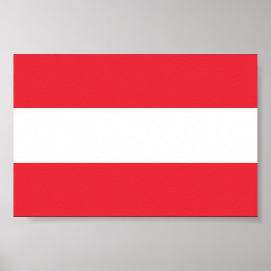 Vlag van Oostenrijk Poster (Voorkant)