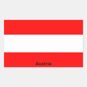 Vlag van Oostenrijk Rechthoekige Sticker