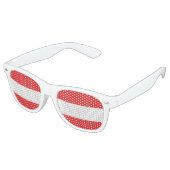 Vlag van Oostenrijk Retro Zonnebril (Gekanteld)