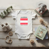 Vlag van Oostenrijk Romper