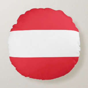 Vlag van Oostenrijk Rond Kussen