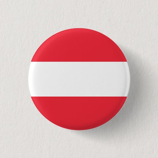 Vlag van Oostenrijk Ronde Button 3,2 Cm (Voorkant)