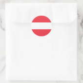 Vlag van Oostenrijk Ronde Sticker (Tas)