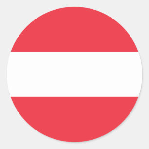 Vlag van Oostenrijk Ronde Sticker