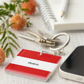 Vlag van Oostenrijk Sleutelhanger (Voorkant Rechts)