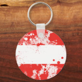 Vlag van Oostenrijk Sleutelhanger (Voorkant)