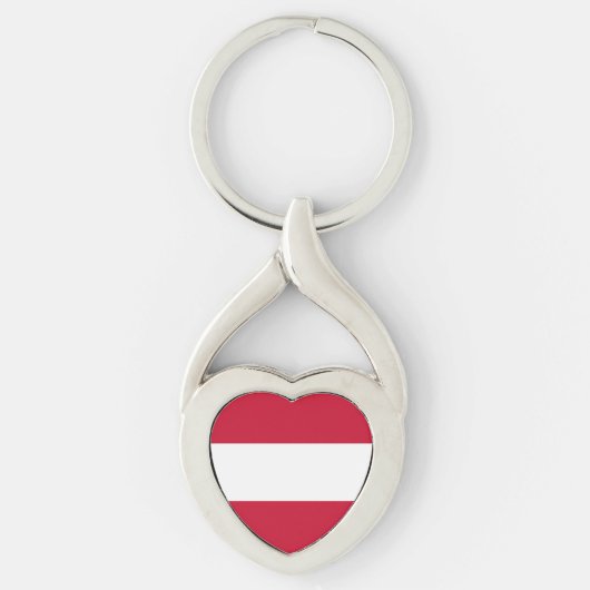 Vlag van Oostenrijk Sleutelhanger (Voorkant)