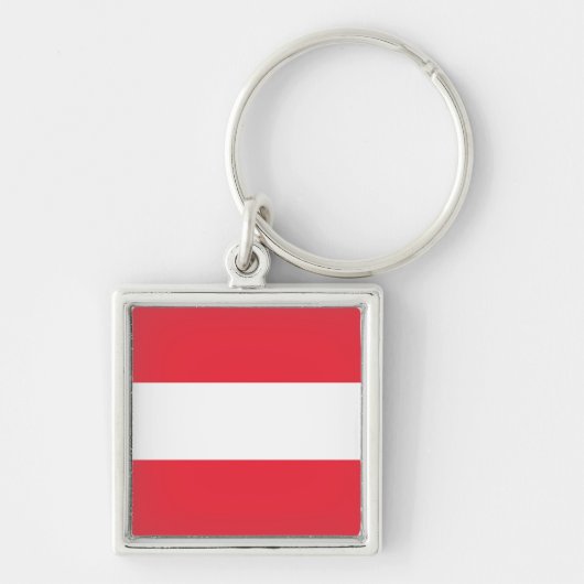Vlag van Oostenrijk Sleutelhanger (Voorkant)