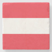 Vlag van Oostenrijk Stenen Onderzetter (Voorkant)